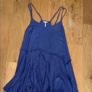 Blue trapeze dress from Free People